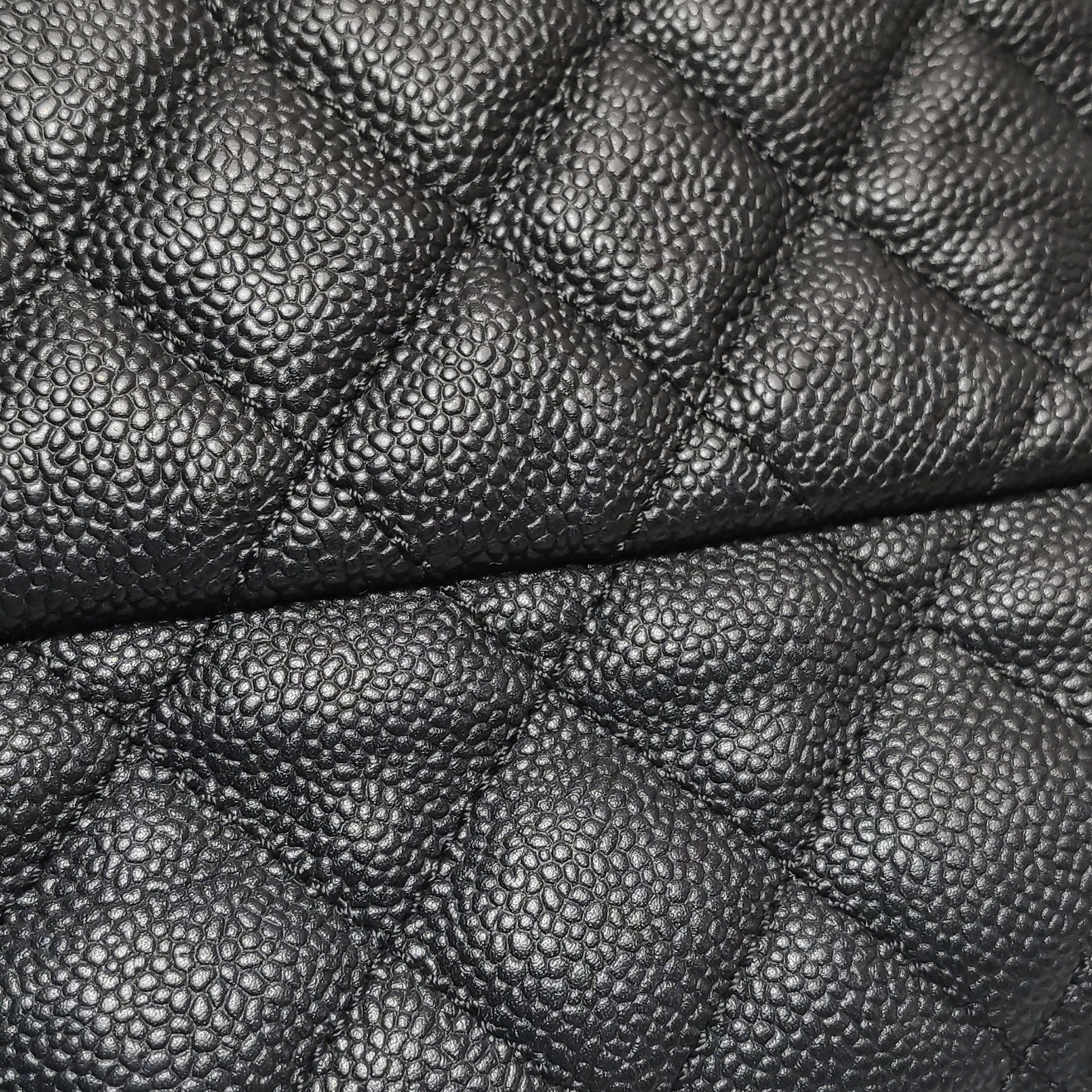 Chanel Single Flap Zipped Shoulder Bag Caviar