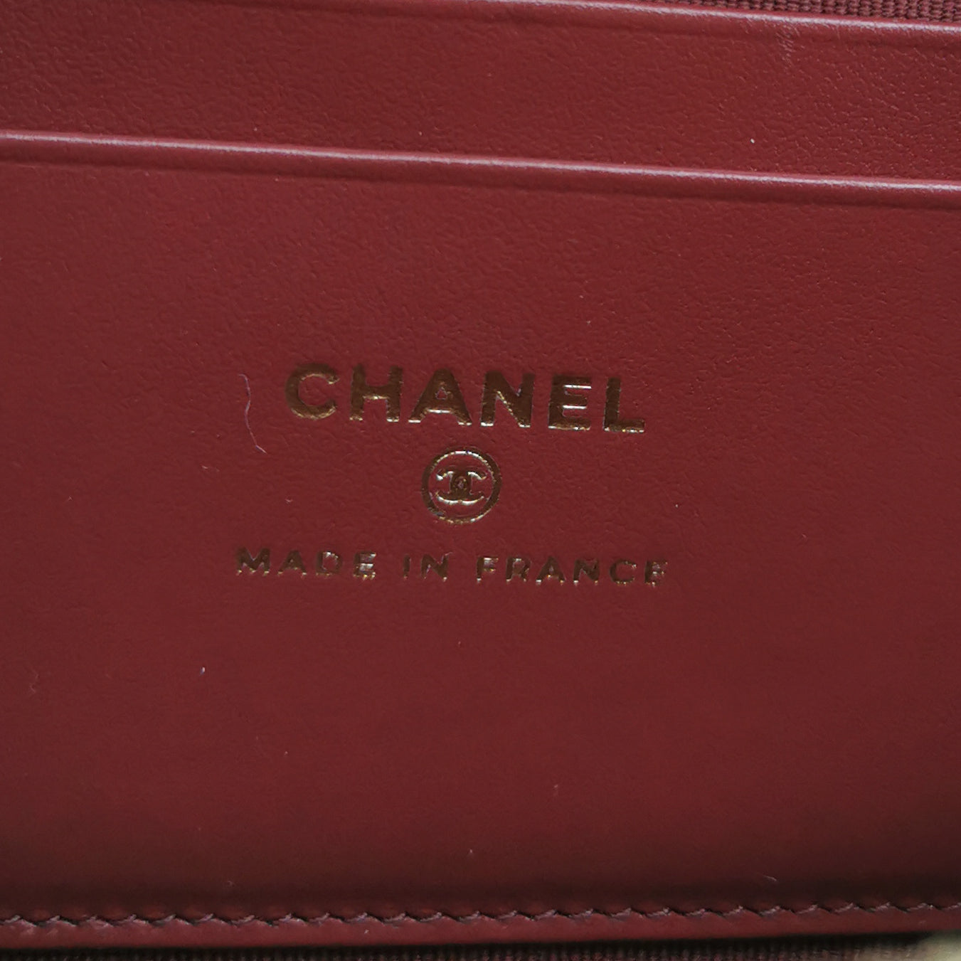 Chanel Vanity Top Handle Chevron Caviar Deep Red