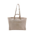 Chanel Deauville Medium Tote Top Handle Pink