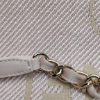 Chanel Deauville Medium Tote Top Handle Pink