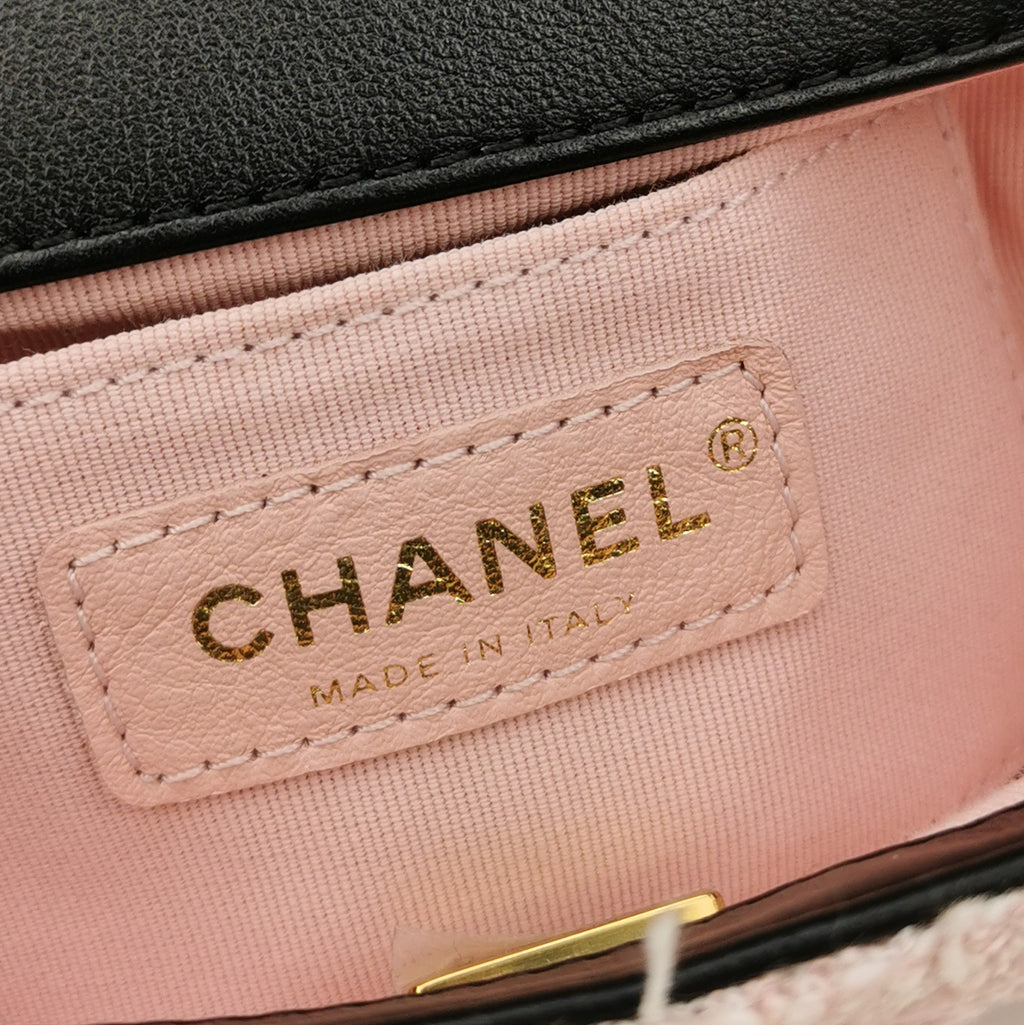 Chanel My Own Frame Tweed Flap Mini
