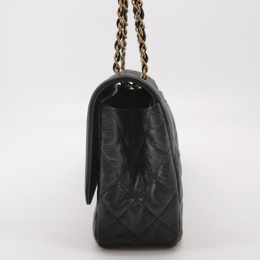 Chanel Quilted Flap Caviar CC Shoulder Bag