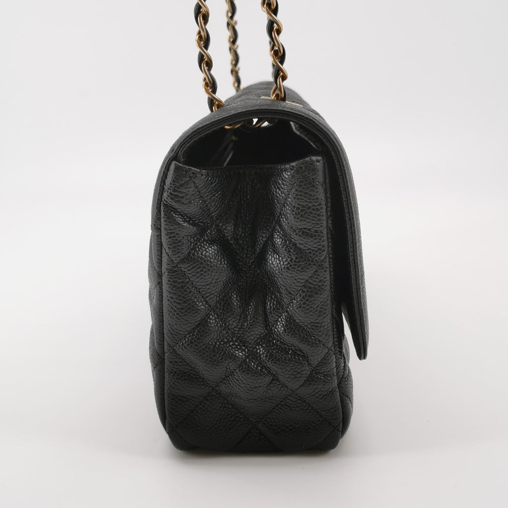 Chanel Quilted Flap Caviar CC Shoulder Bag