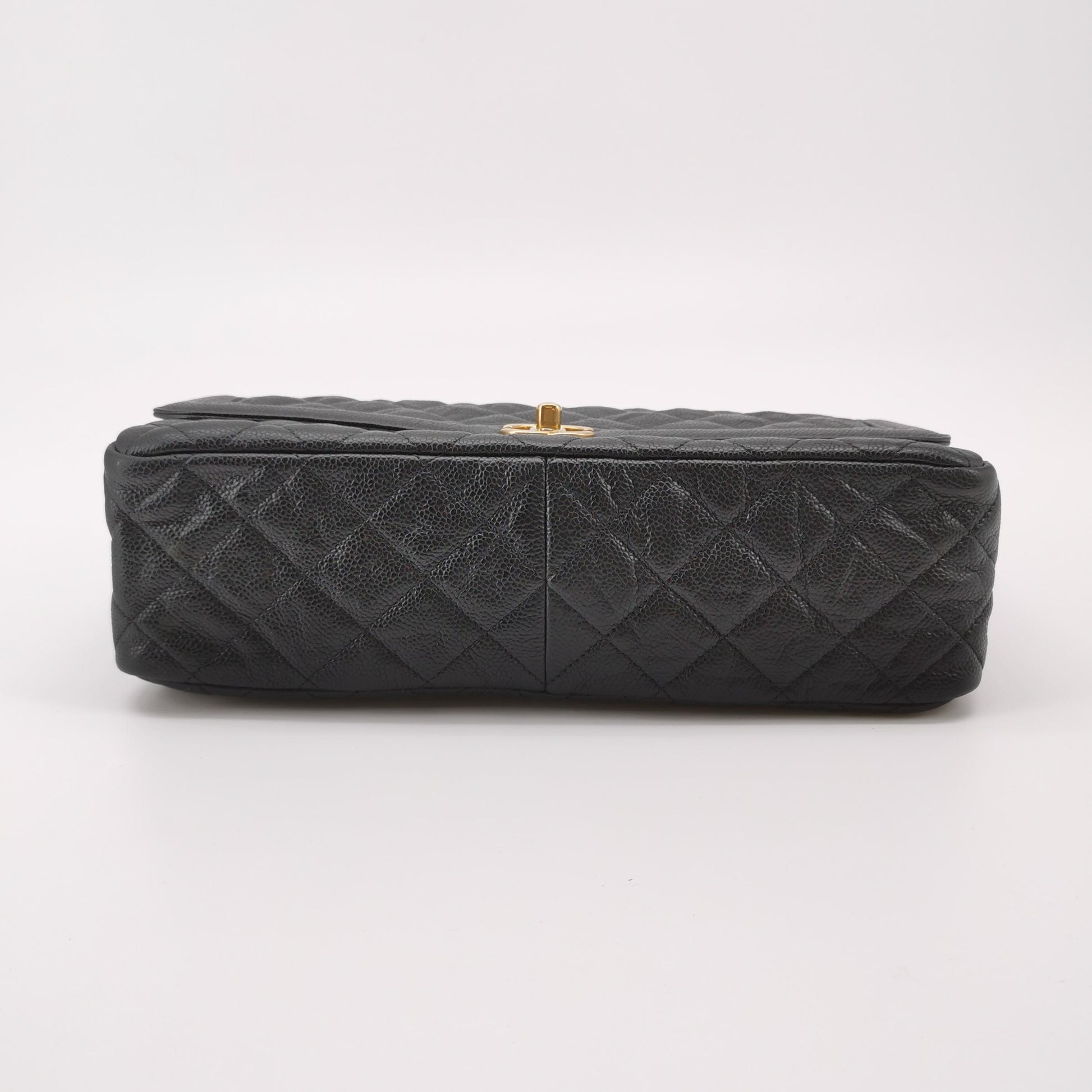 Chanel Quilted Flap Caviar CC Shoulder Bag