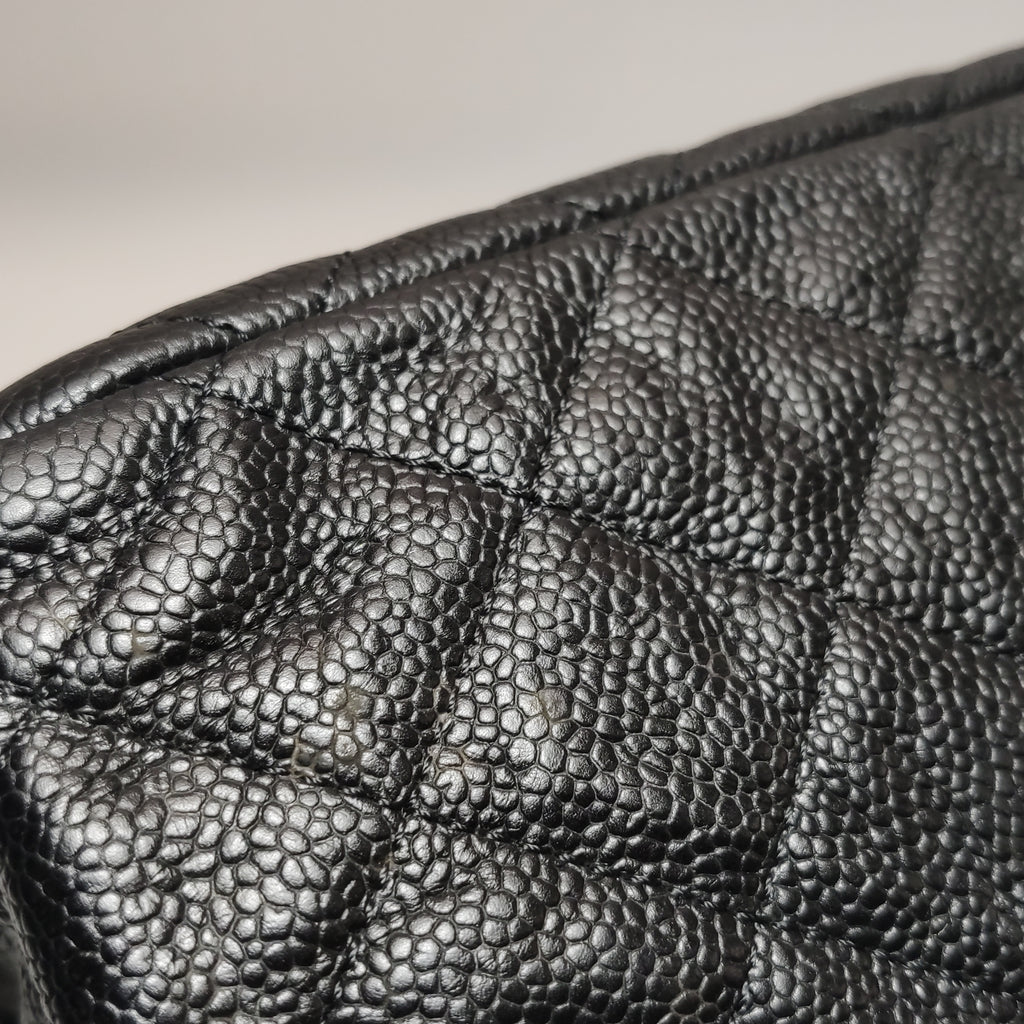 Chanel Quilted Flap Caviar CC Shoulder Bag