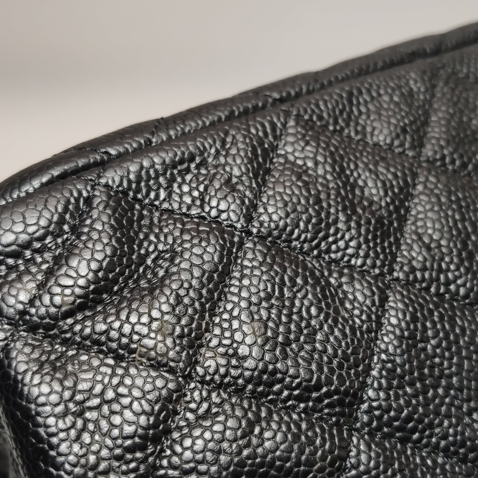 Chanel Quilted Flap Caviar CC Shoulder Bag