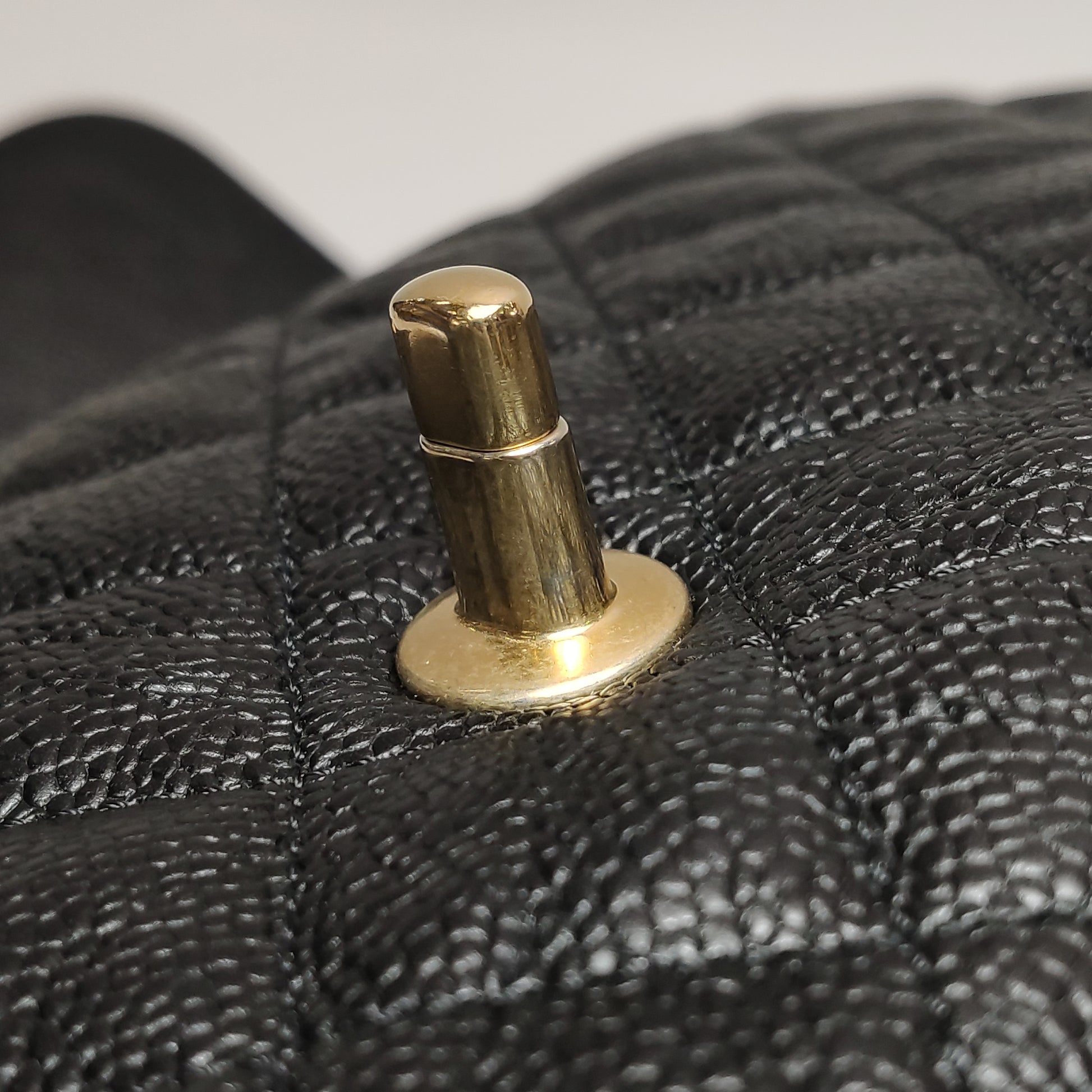 Chanel Quilted Flap Caviar CC Shoulder Bag