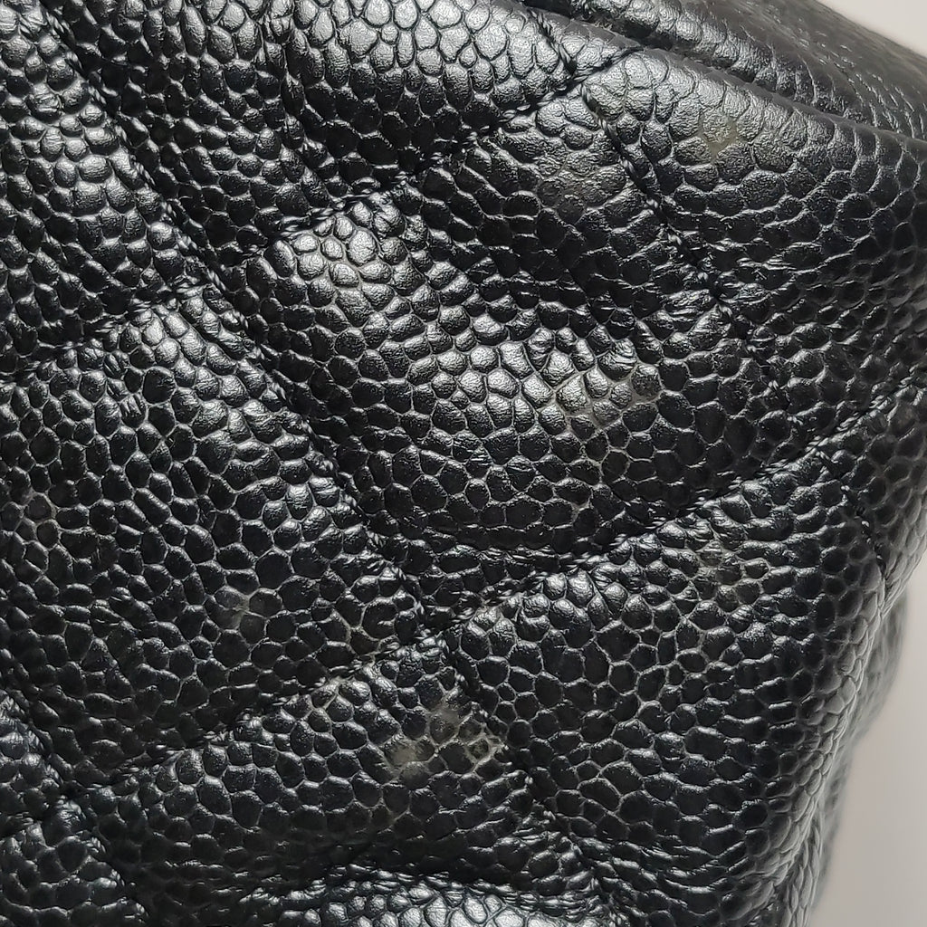 Chanel Quilted Flap Caviar CC Shoulder Bag