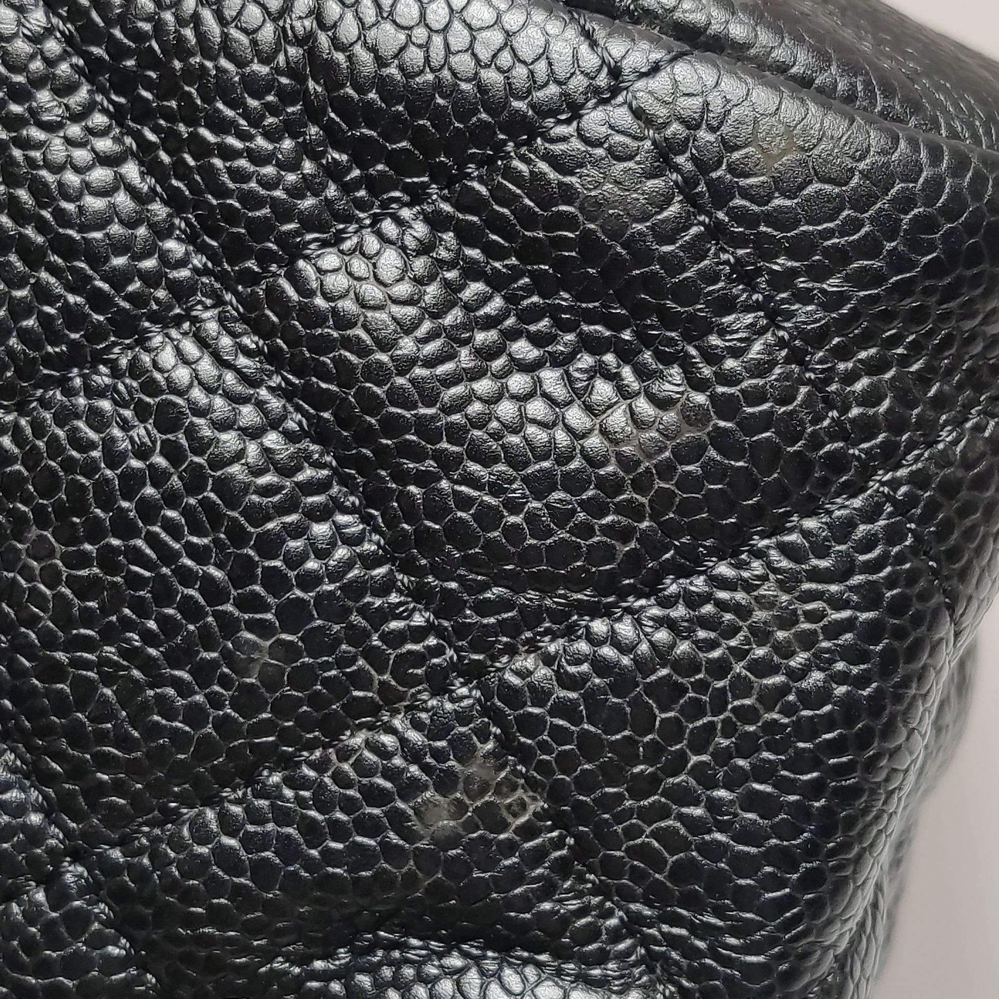 Chanel Quilted Flap Caviar CC Shoulder Bag