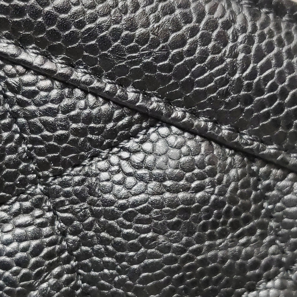 Chanel Quilted Flap Caviar CC Shoulder Bag