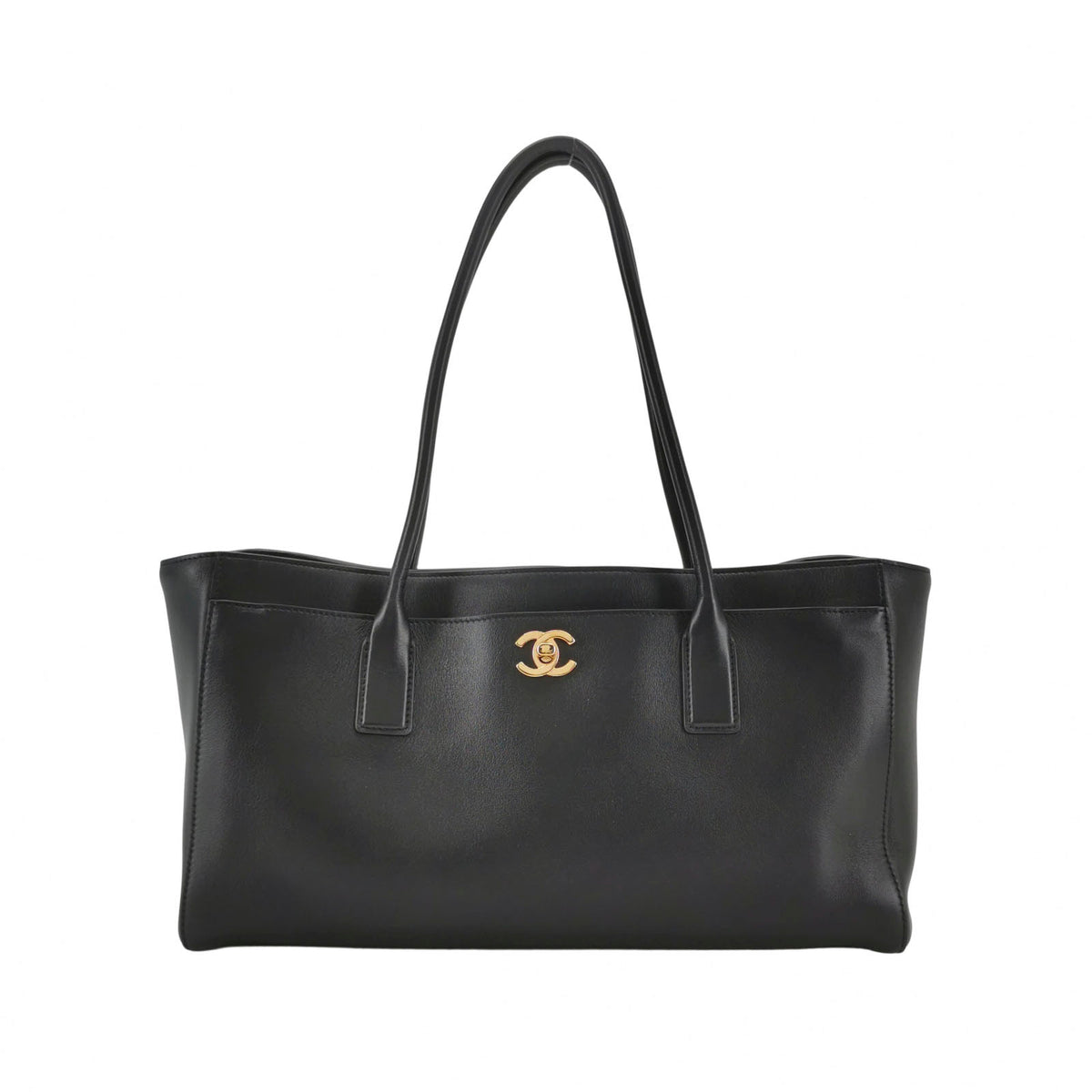 Chanel Cerf Tote East West Black