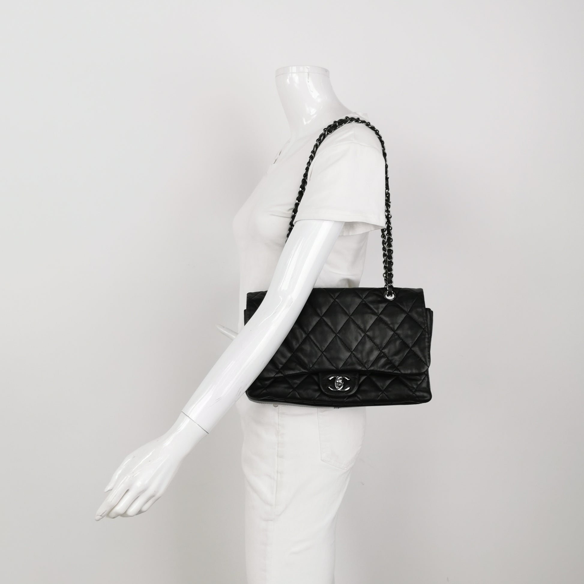 Chanel Trio Flap Shoulder Bag