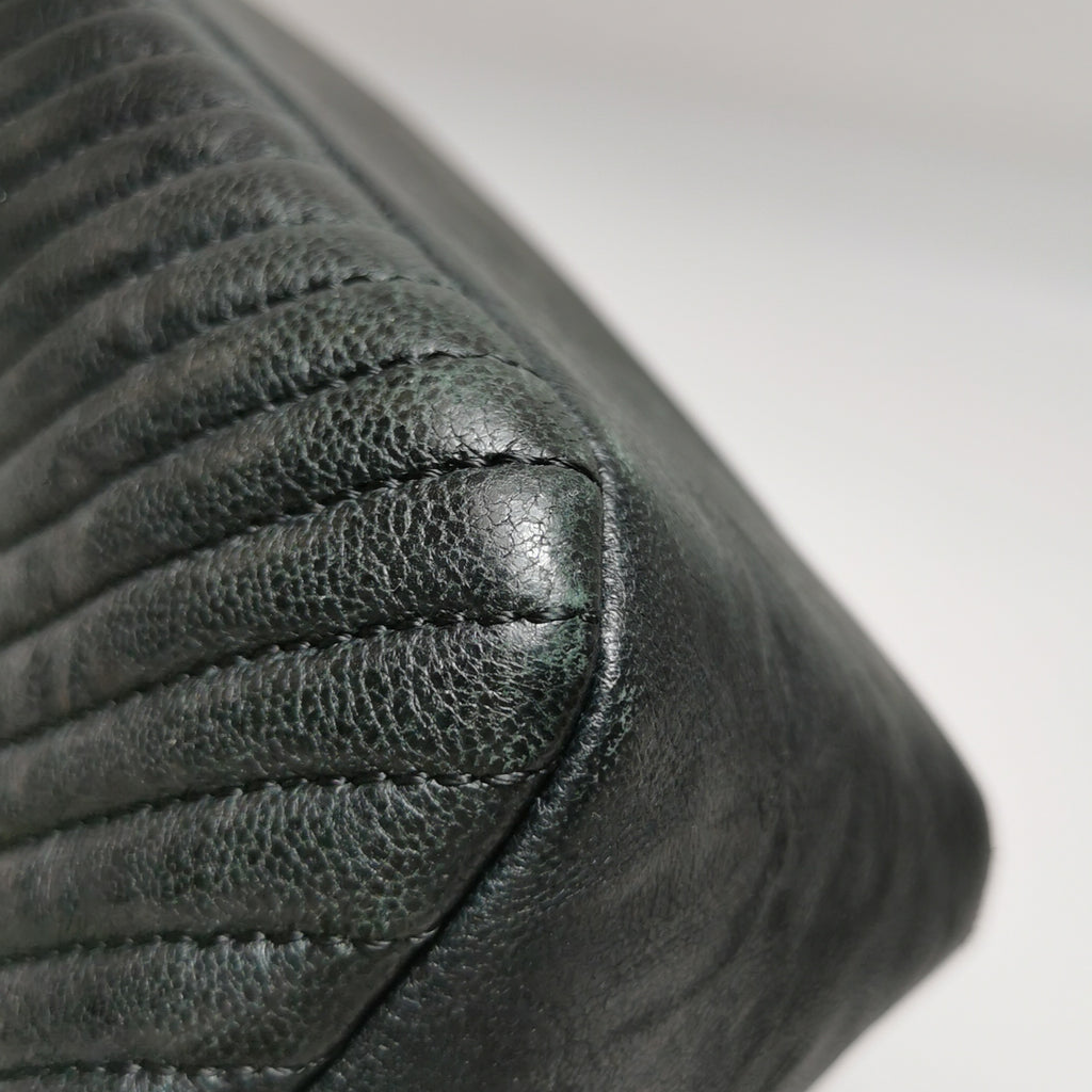 Chanel Chevron Quilted Medium Flap Wrinkled Calfskin