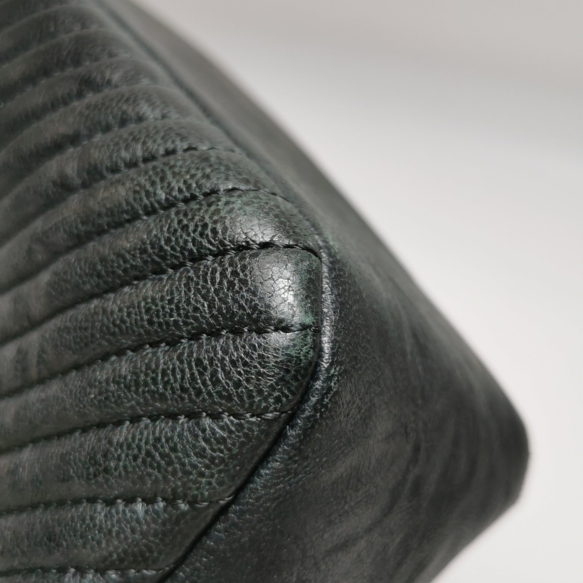 Chanel Chevron Quilted Medium Flap Wrinkled Calfskin