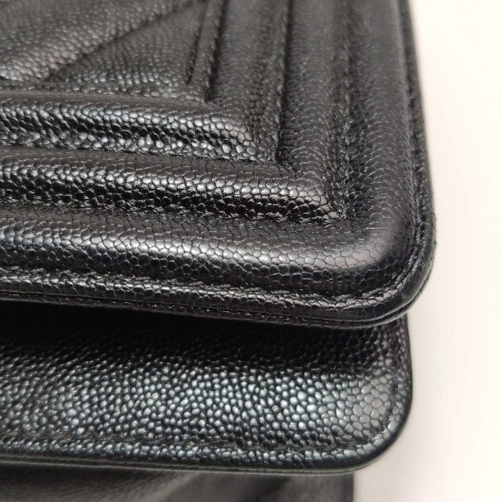 Chanel Boy Small Chevron Caviar Black LGHW