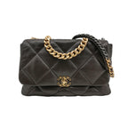 Chanel 19 Maxi Flap Dark Brown