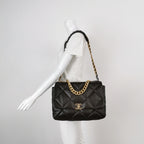 Chanel 19 Maxi Flap Dark Brown