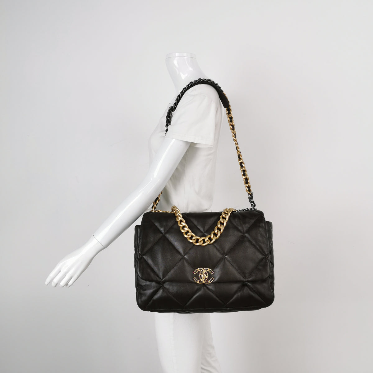 Chanel 19 Maxi Flap Dark Brown