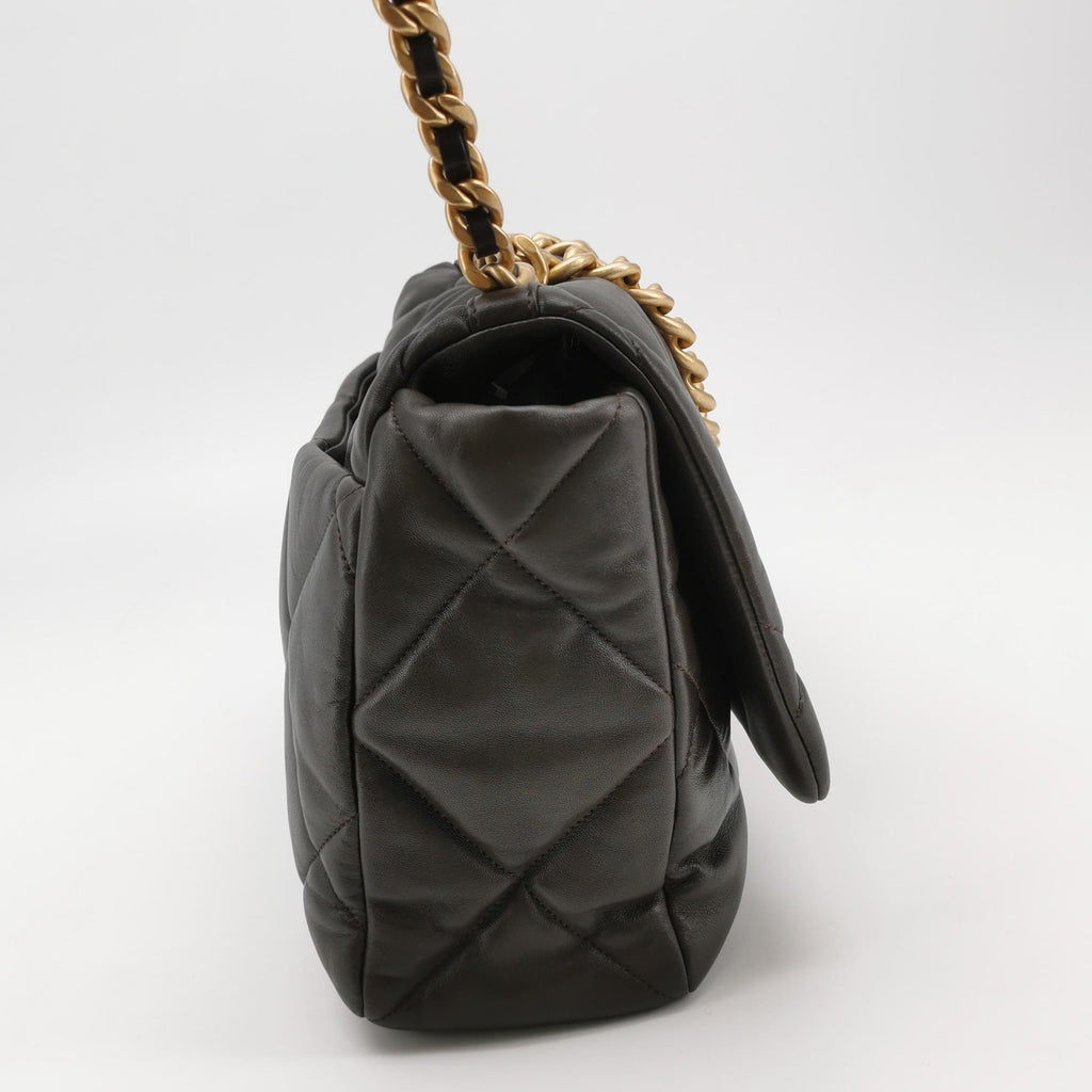 Chanel 19 Maxi Flap Dark Brown