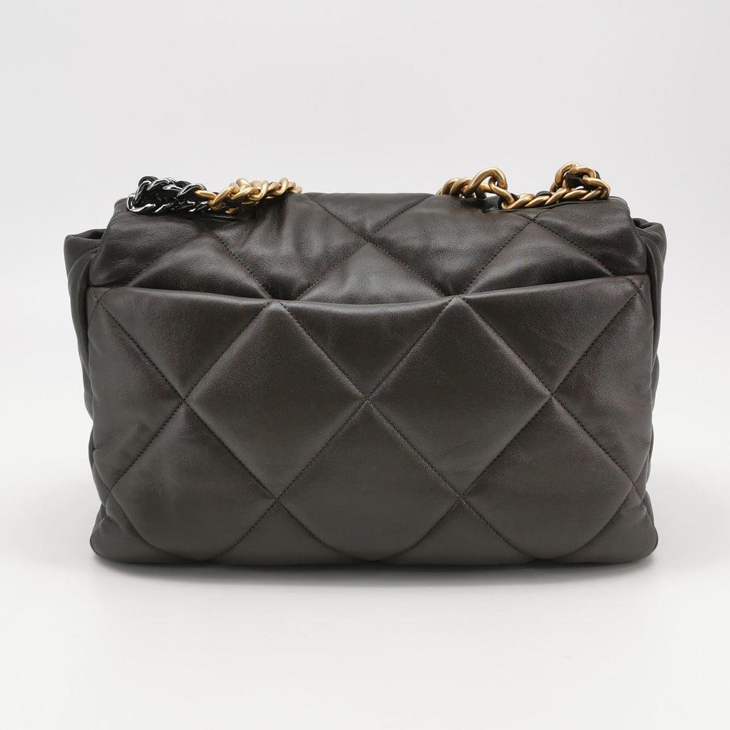 Chanel 19 Maxi Flap Dark Brown