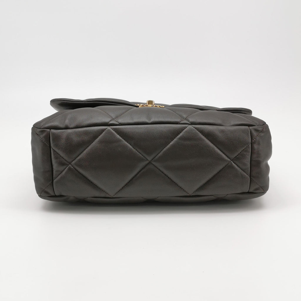 Chanel 19 Maxi Flap Dark Brown