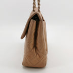 Chanel Single Flap Maxi Beige Lambskin