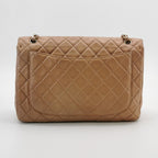 Chanel Single Flap Maxi Beige Lambskin