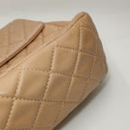 Chanel Single Flap Maxi Beige Lambskin
