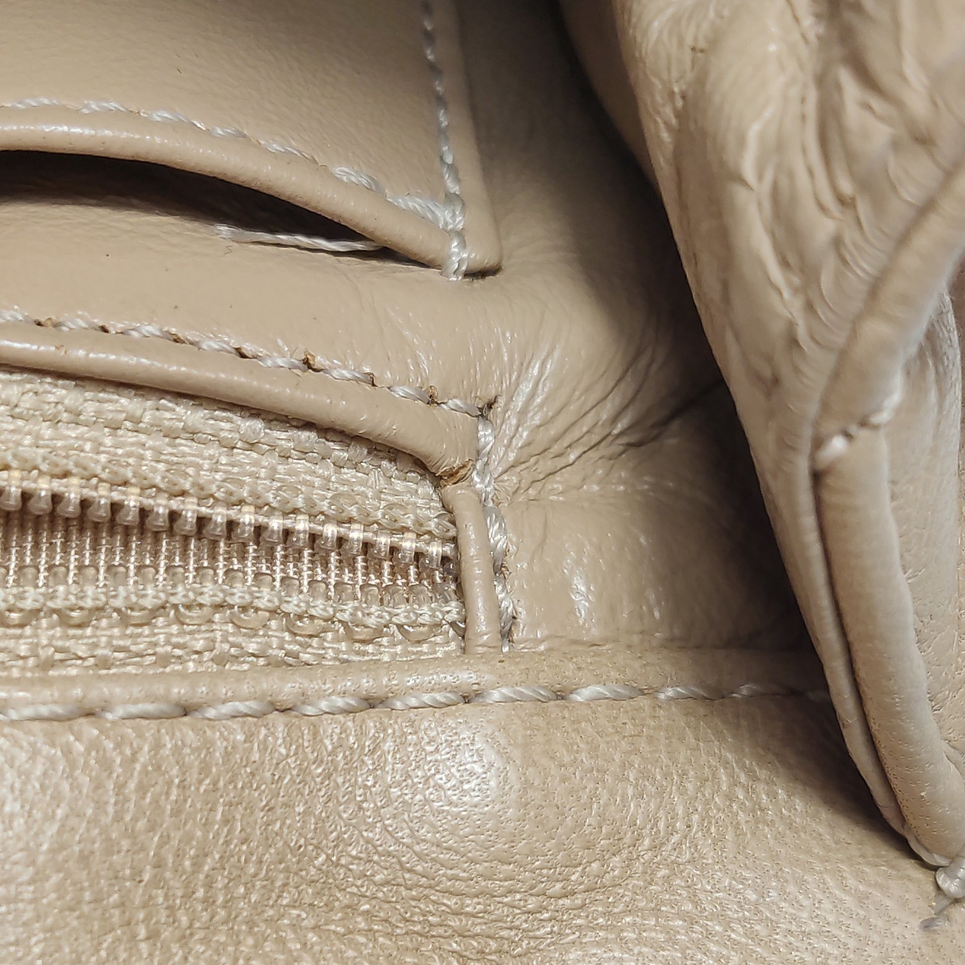 Chanel Single Flap Maxi Beige Lambskin