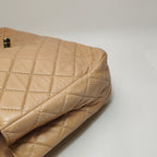 Chanel Single Flap Maxi Beige Lambskin