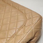 Chanel Single Flap Maxi Beige Lambskin