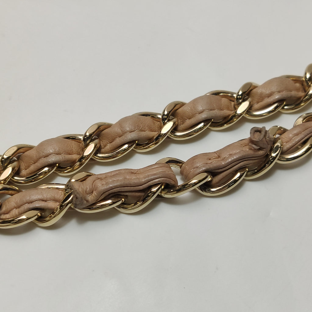 Chanel Single Flap Maxi Beige Lambskin