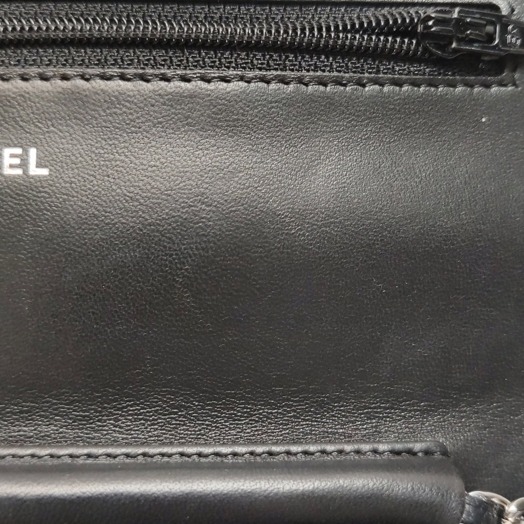 Chanel Wallet On Chain Black Lambskin SHW