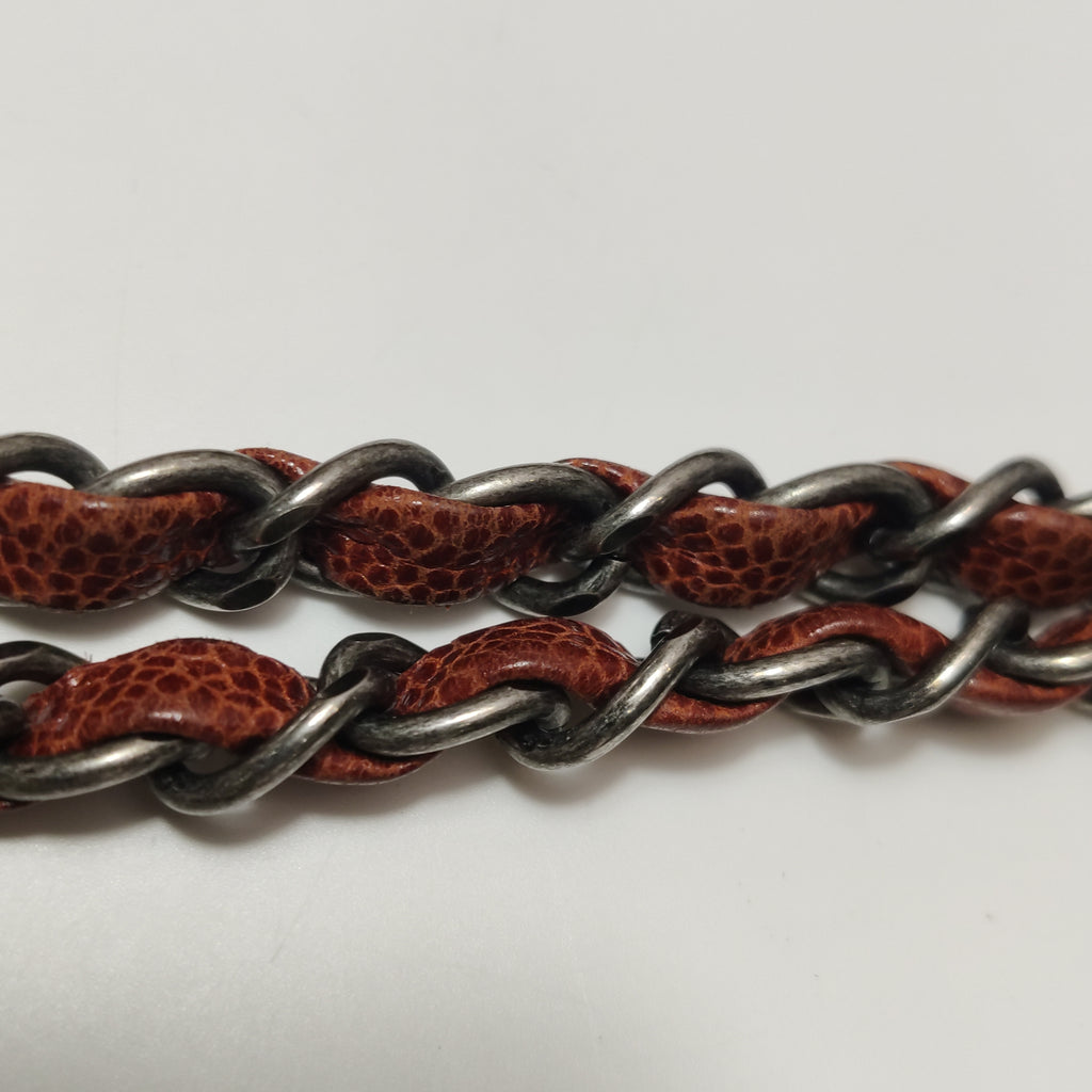 Chanel Maxi Elastic Flap Crumpled Caviar Rust