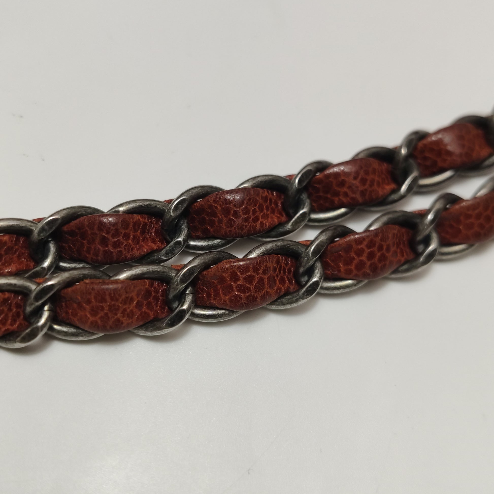 Chanel Maxi Elastic Flap Crumpled Caviar Rust