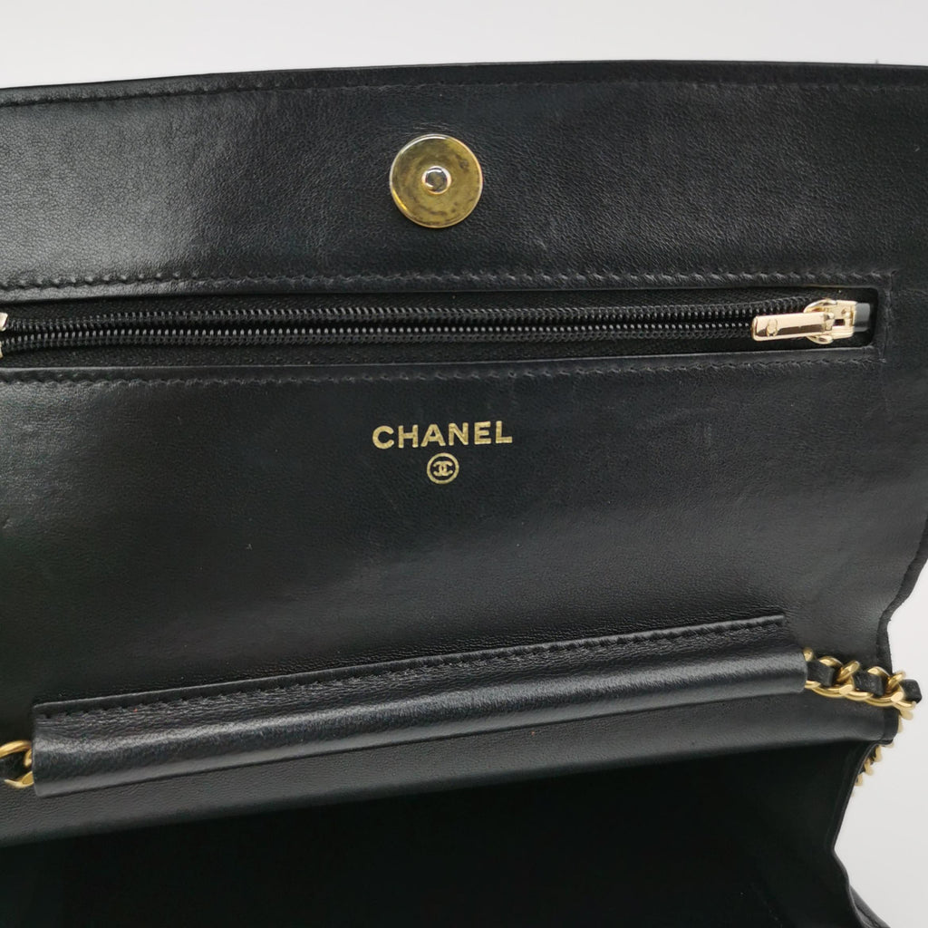 Chanel Wallet on Chain Lambskin Seasonal CC Logo