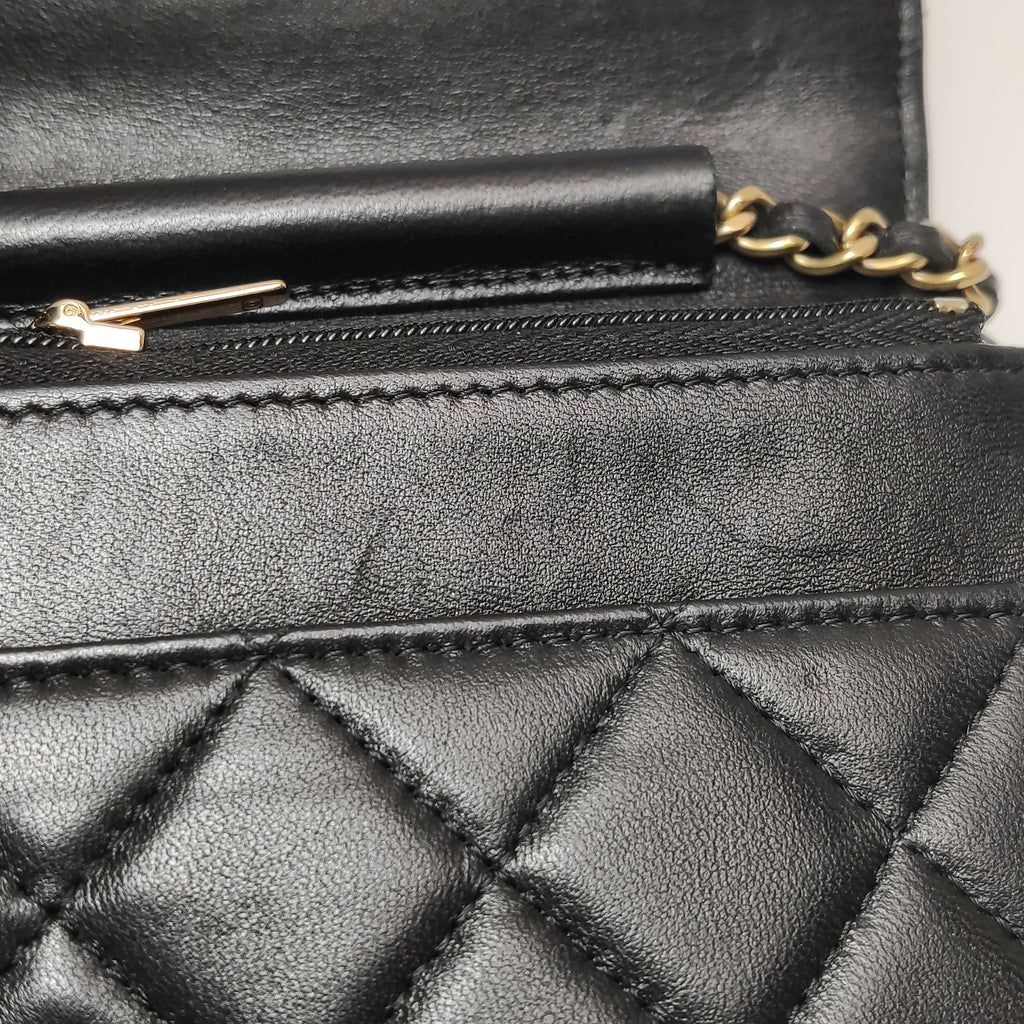 Chanel Wallet on Chain Lambskin Seasonal CC Logo