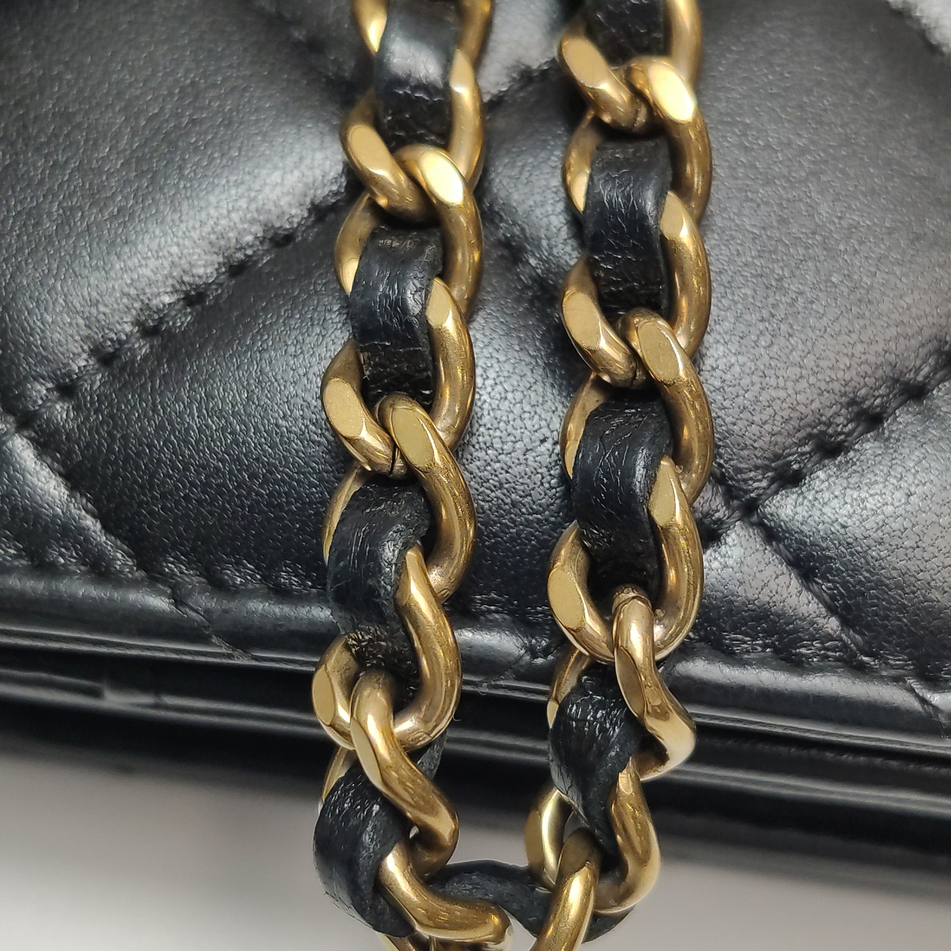 Chanel Wallet on Chain Lambskin Seasonal CC Logo