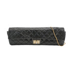 Chanel East West Reissue Flap Bag Quilted Glazed Calfskin