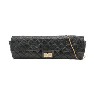Chanel East West Reissue Flap Bag Quilted Glazed Calfskin
