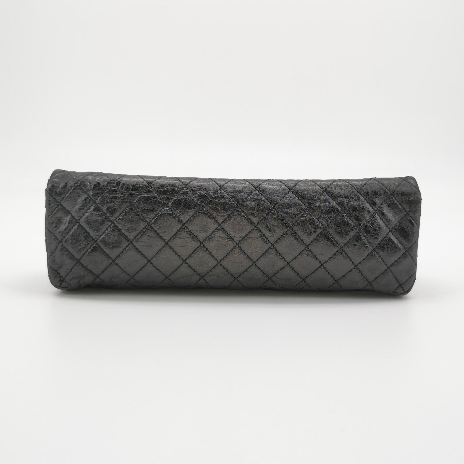 Chanel East West Reissue Flap Bag Quilted Glazed Calfskin
