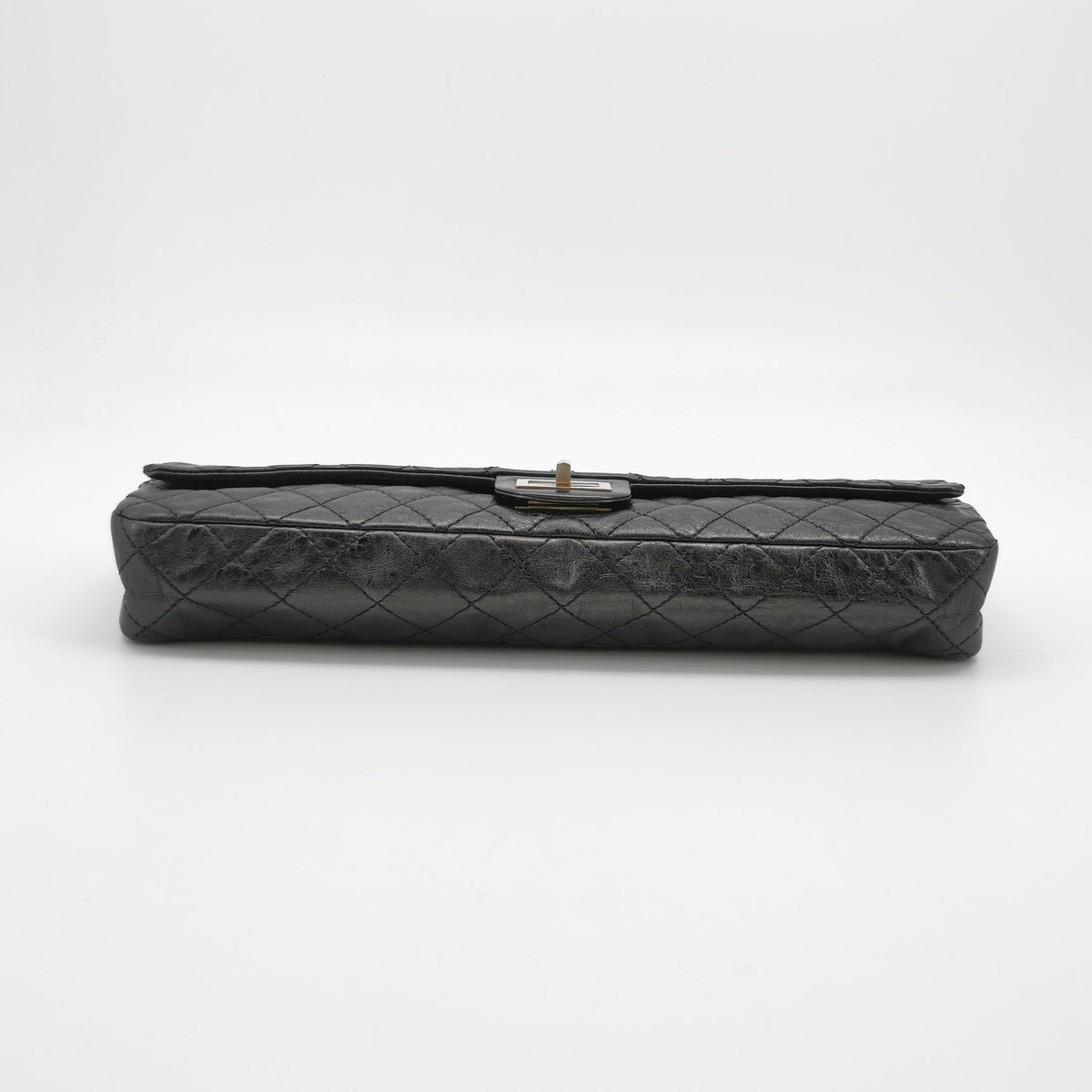Chanel East West Reissue Flap Bag Quilted Glazed Calfskin