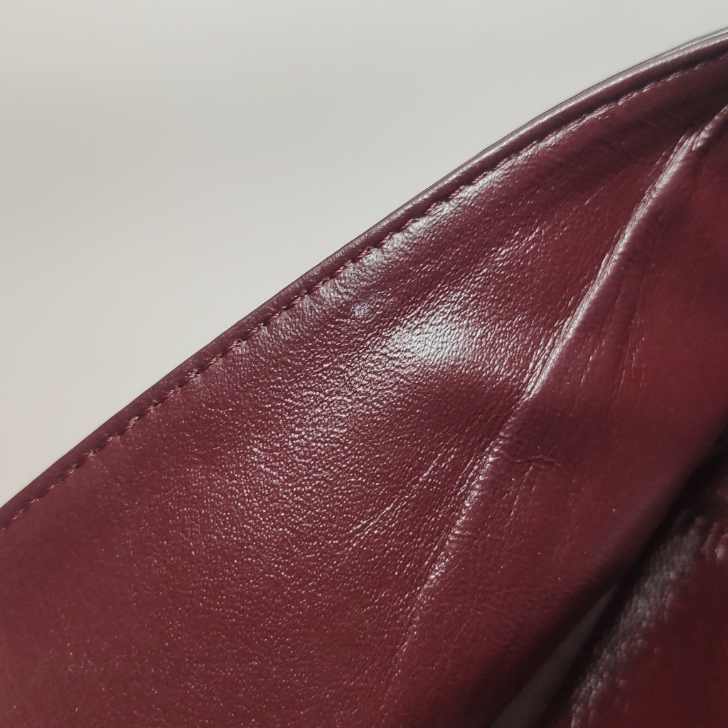 Chanel East West Reissue Flap Bag Quilted Glazed Calfskin