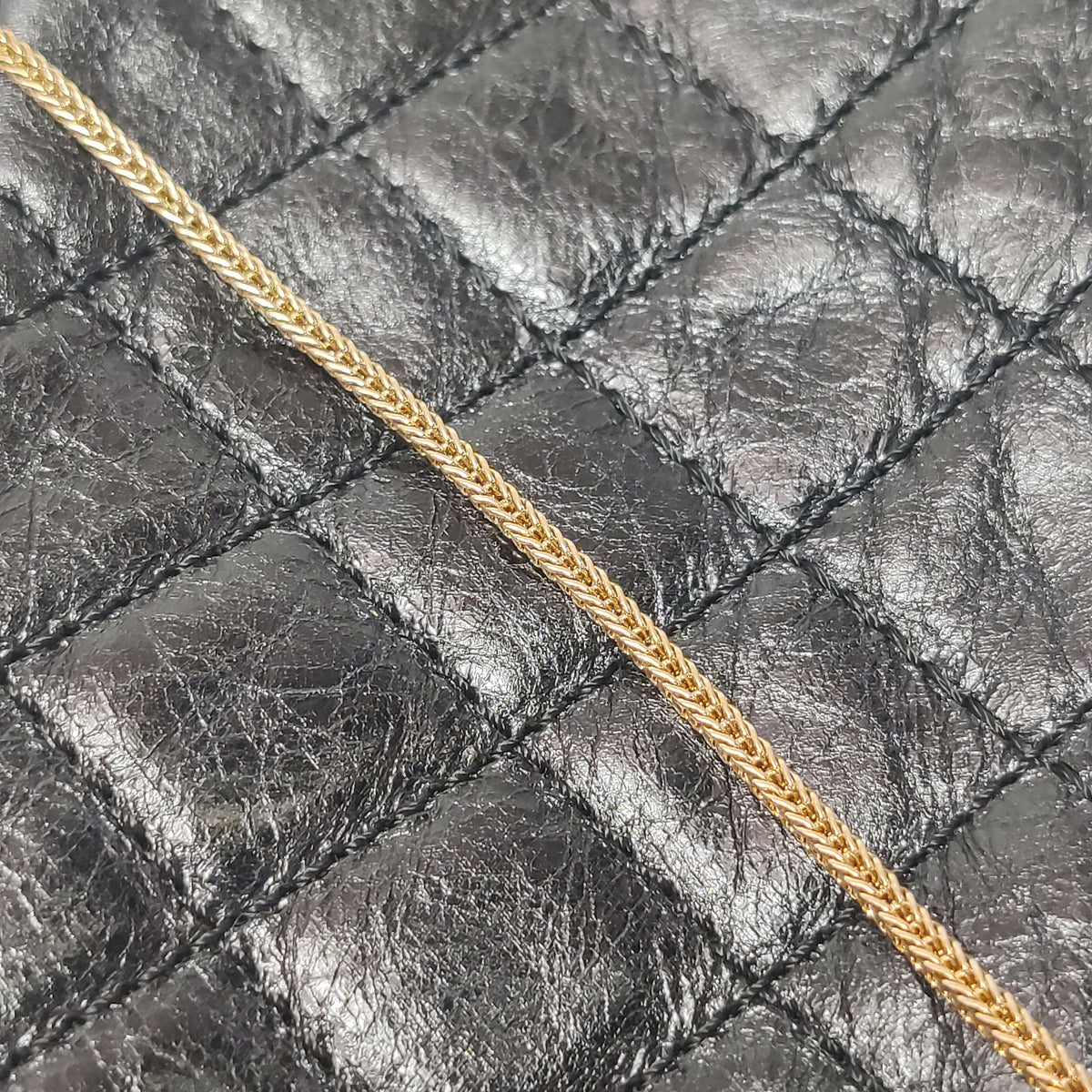 Chanel East West Reissue Flap Bag Quilted Glazed Calfskin
