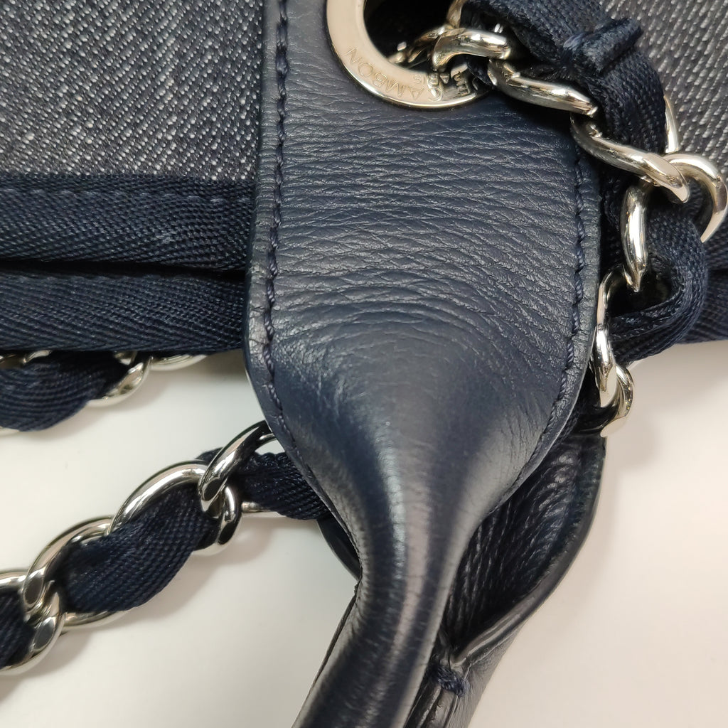 Chanel Deauville Medium Tote Dark Blue