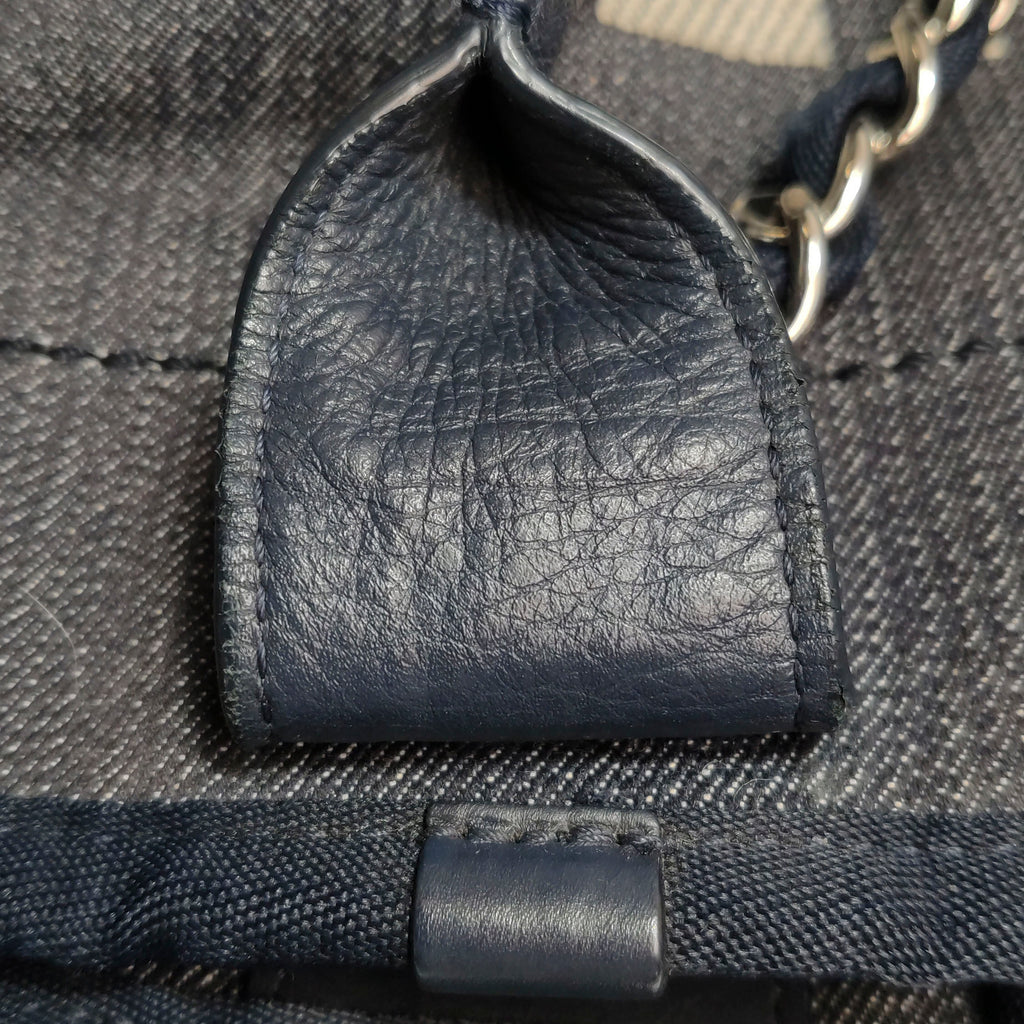 Chanel Deauville Medium Tote Dark Blue