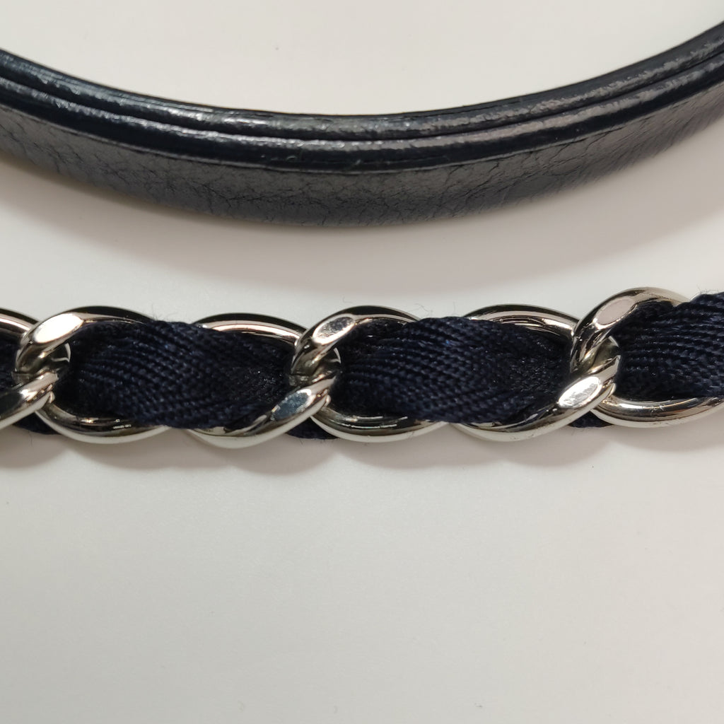 Chanel Deauville Medium Tote Dark Blue