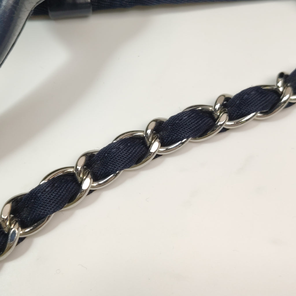 Chanel Deauville Medium Tote Dark Blue