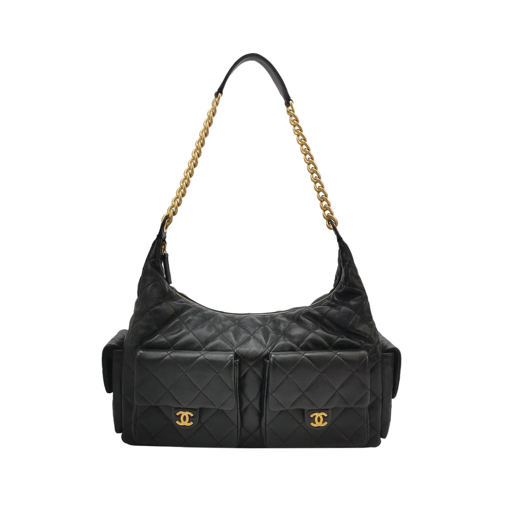 Chanel Trendy Pockets Hobo Shoulder Bag