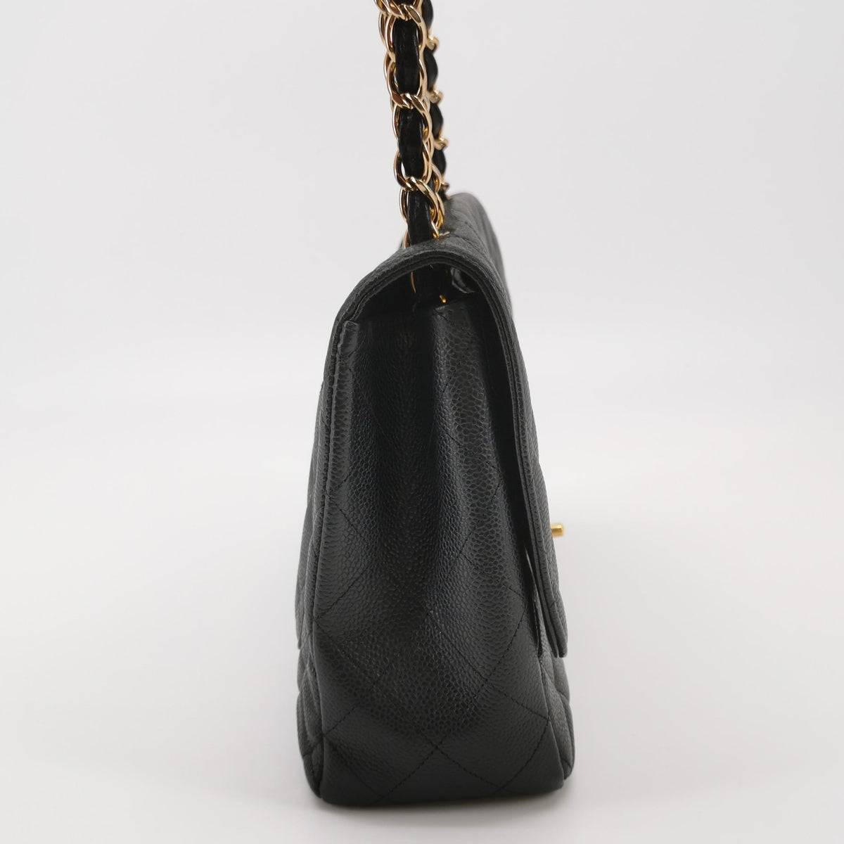 Chanel Flap Jumbo Caviar Black